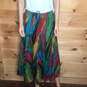 Soft Surroundings very colorful skirt, NWT,PM
